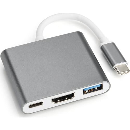 USB C HUB to HDMI Adapter For Macbook Pro/Air Thunderbolt 3 USB Type C Hub to HDMI 4K USB 3.0 Port USB-C Power Delivery