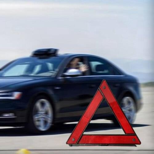 Car Reflective Stop Sign Board Auto Breakdown Triangle Warning Sign Cars Tripod Emergency Hazard Sign For Cars Bus Accessories