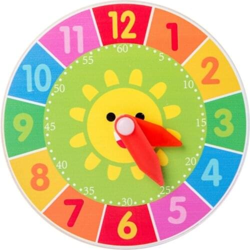 Learn How to Tell Time Teaching Clock Classroom Demonstration Night and Day Learning Clock