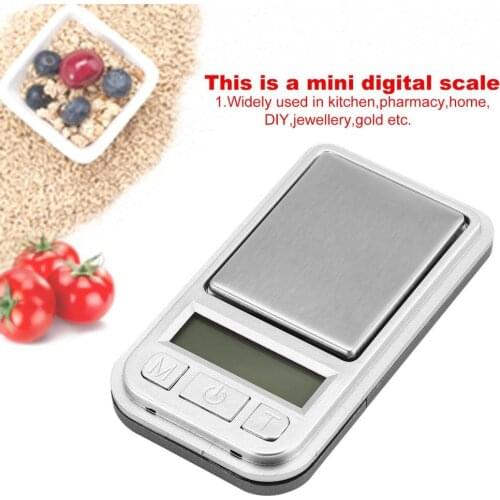 Mini Digital Pocket Scale 200g 0.01g Precision Weight Measuring for Kitchen Jewellery Pharmacy Gold Tare Weighing