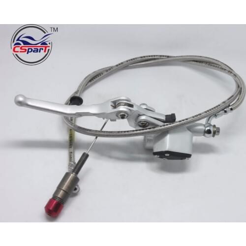 Hydraulic clutch lever master cylinder 1200MM For Honda CRF CRF 125cc 140cc 150cc 160cc 200cc 250cc Pit Dirt Bike Silver