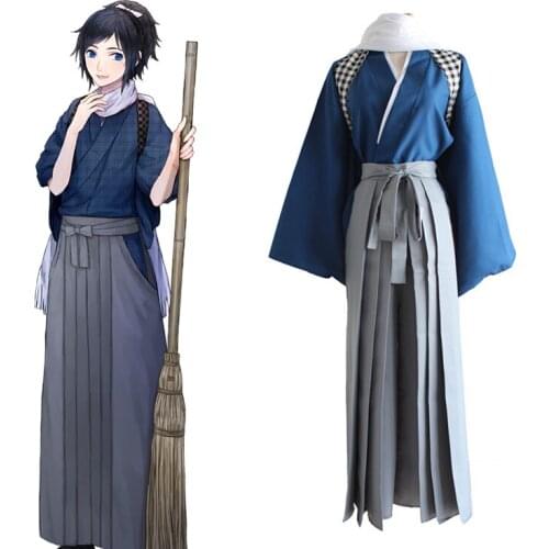 Game Touken Ranbu Cosplay Costumes Yamatonokami Yasusada Cosplay Costume Kimono Halloween Carnival Party Anime Cosplay Costume