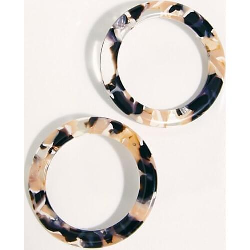 Circle Acetate Version Cool Jewelry Womens Atmosphere Fashion Ring Earrings Fashion Earrings Party Dance Gift