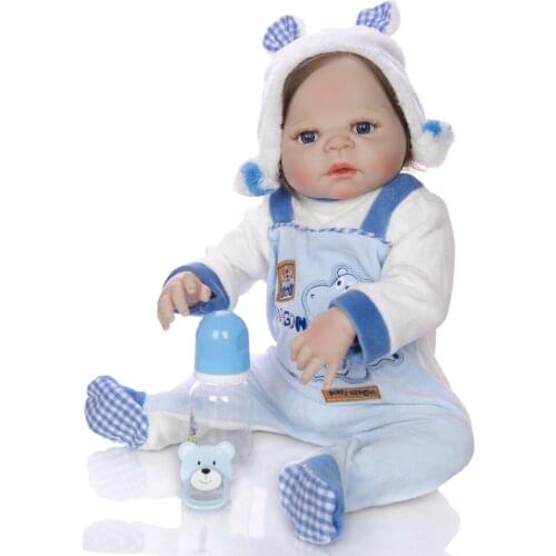Bebe reborn Dolls full silicone body newborn babies boy doll gift hair rooted can bathe children gift bonecas reborn baby