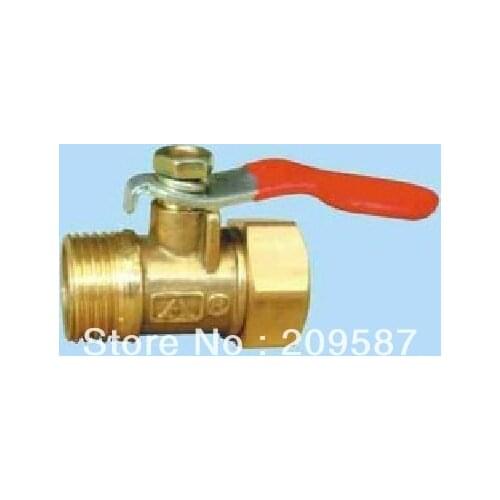 2pcs 1/4" BSP Male to Female Full Ports Brass Thread Pipe Ball Valve