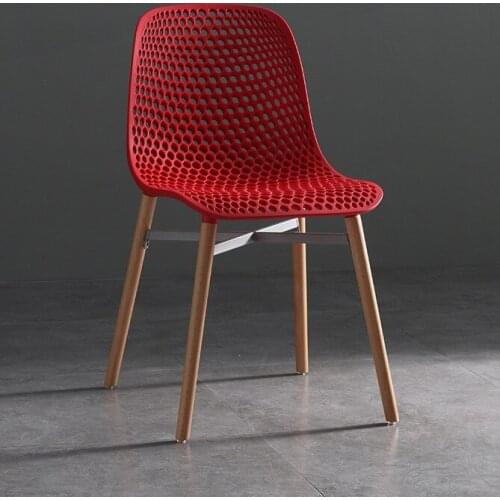 Fashion popular Modern Design Plastic Solid Wooden Dining Side Chair dining room furniture loft cafe study computer office chair