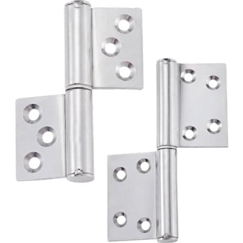 Stainless Steel 304 Flag Hinged Room Doors Removable Upper And Lower Equipment Hinges