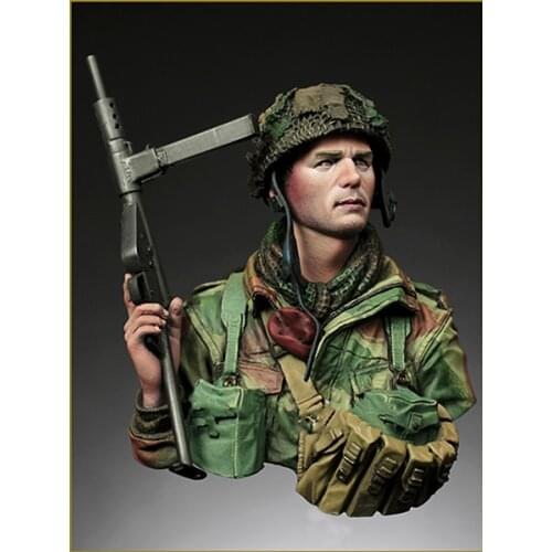 New Unassembled high 1/10 BRITISH man modern warrior bust Resin Figure Unpainted Model Kit