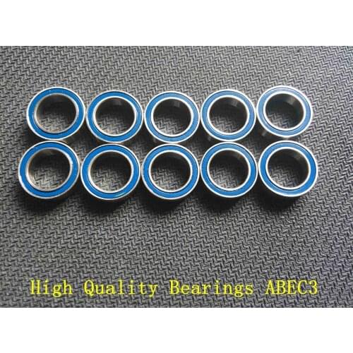 10PCS 13X19X4mm MR1319 2RS ABEC3 Blue Rubber Seals bearing Model bearing