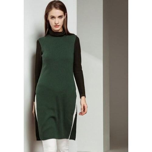 Pullover Rushed Jumper Sweater Women Poncho 2018 Spring And Autumn Long Fund Knitting Of The Shirt Leisure Sleeveless Dress