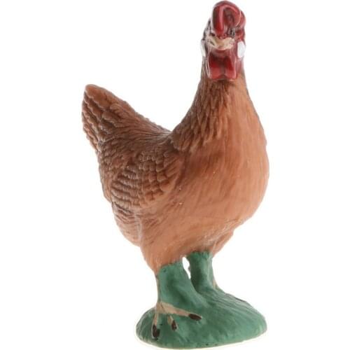 Realistic Simulation Hen Chicken Family Farm Animal Model Action Figure for Kids Home Desk Decor