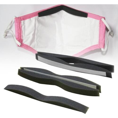 20pcs DIY Self-adhesive Sponge Nose Bridge Pads Strip For Masks Comfortable Seal Nose Bridge Pad Mask Accessory