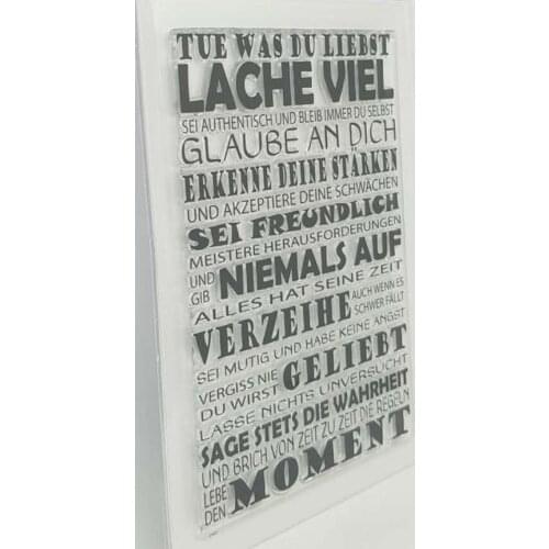 German Clear Stamp Or stamp for DIY Scrapbooking/Card Making/Kids Fun Decoration Supplies A841