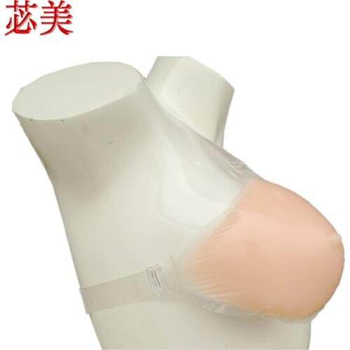 Single shoulder breast cancer silicone breast prosthesis mastectomy can be used for regular bra