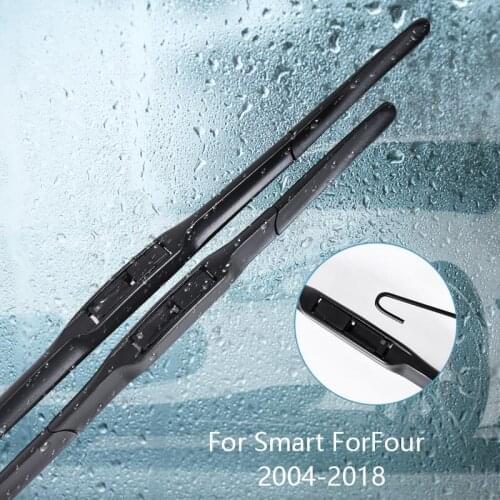 Wipers Blade For Smart ForFour 2004 2005 2006 2007 2008 2009 2010 2011-2018 Car Accessories For Auto Rubber Windscreen Wiper