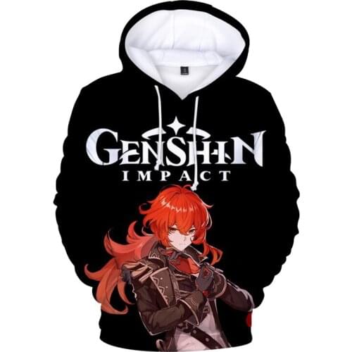 Popular Game Genshin Impact 3D Hoodies Sweatshirts Fashion Men Women Hip Hop Hoody for Teens Boy Pullover Harajuku Sudadera Tops