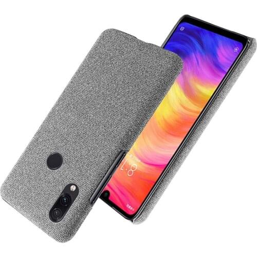 Slim Cloth Texture Cover for Xiaomi Redmi Note 7 Case Fabric Ultrathin Antiskid Capa for Xiomi Redmi Note 7 pro 7PRO Note7 Coque