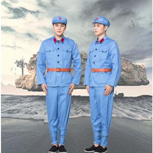 Eight way military uniform Old Time 1930s -1940s Red Army Suit performance suits liberation army Officer Soldiers Clothing