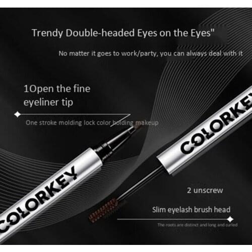 COLORKEY Black Liquid Eyeliner Pencil Waterproof 24 Hours Long Lasting
