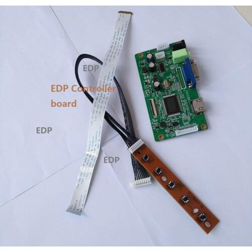 For LP173WF4-SPF7 1920X1080 LCD DRIVER 30Pin EDP LED monitor Controller board KIT VGA SCREEN display HDMI DIY 17.3"
