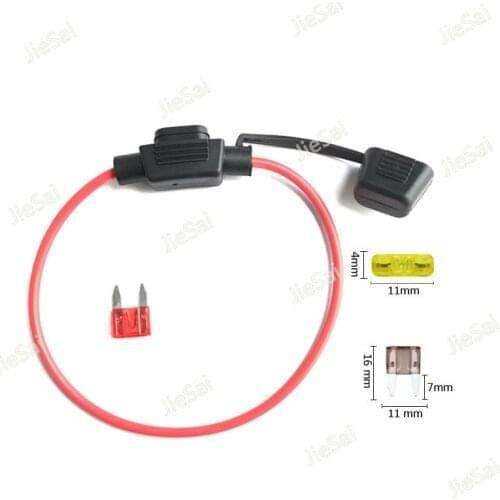 1pcs waterproof auto inline Mini In-Line Fuse Holder + 1pcs Fuse Inserts