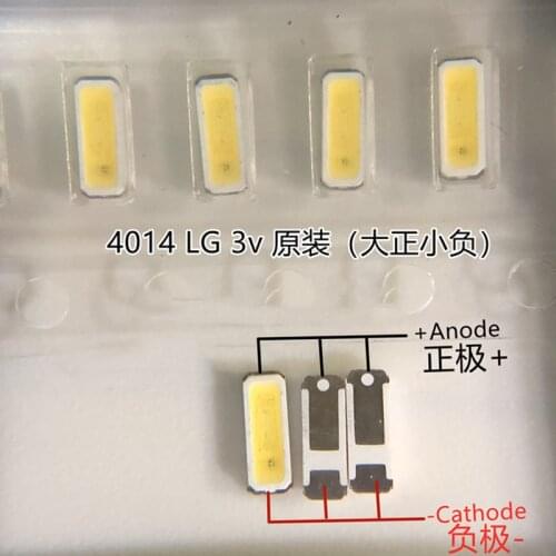 100pcs For LG LED LCD Backlight TV Application LED Backlight 0.2W 3V 4014 Cool white LED LCD TV Backlight TV Application