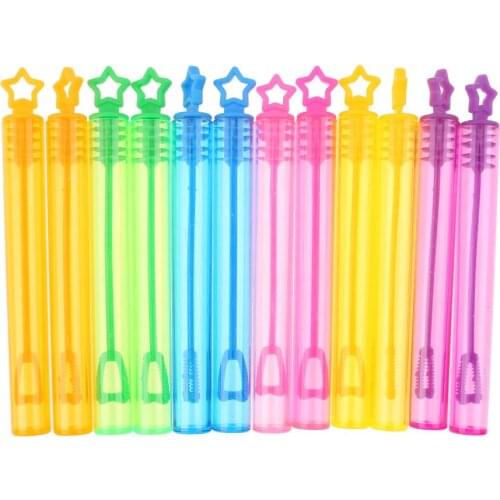 12 Soap Bubble Bottles Toys Children Kids Outdoor Heart Star Soap Bottle Tube Funny Toy Home Wedding Christmas Decoration