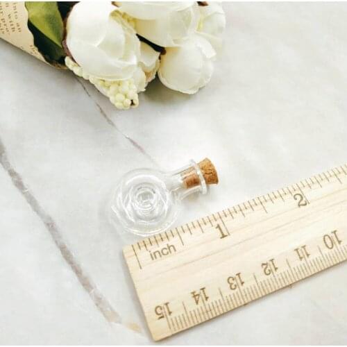 20pcs/lot XO Sahpe Mini Small Glass Bottle with Clear Cork Stopper Tiny Vials Jars Containers Message Weddings Wish DIY Jewelry