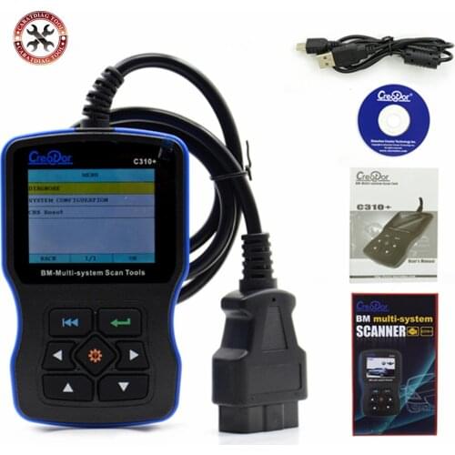 2018 OBD2 Scanner for BMW e46 e90 e60 e39 Creator C310+ Pro V7.6 Airbag/ ABS/ SRS Diagnostic Scan Reset Tool For BMW Code Reader