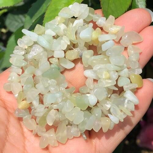 5-8mm Natural Chips Gravel Lemon Yellow Jades Stone Irregular Freeform Loose Beads For Jewelry Making DIY Bracelet Necklace 33