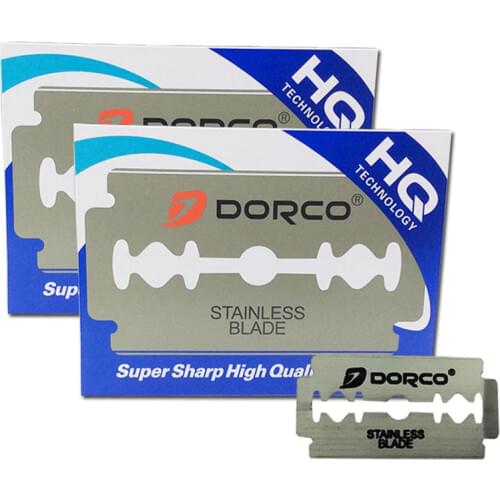 Good Quality 50 pcs Per Pack Dorco Platinum ST300 Stainless Steel Double Edge Blade Safety Razor Blade