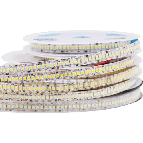 DC12V 2835 Led Strip 60 120 240 360 480 Leds/m White/ Natural White/ Warm White Flexible LED Ribbon Tape Light Strip 5m/lot