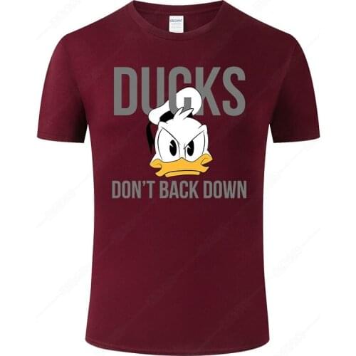 Cotton T Shirt Men Women 2021 Summer Short Sleeve Donald Duck Print T-shirt Male Tops Cool Tee Streetwear Clothing J108
