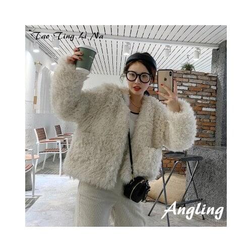 Top brand Style 2020 New High-end Fashion Women Faux Fur Coat C24 high quality