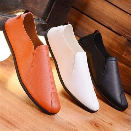 Men Loafers Shoes Spring 2020 Fashion Boat Footwear Man Brand Leather Moccasins MenS Shoes Men Comfy Drive Mens Casual Shoes