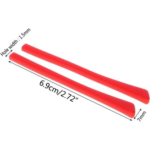 Soft Silicone Anti Slip Eyeglasses Glasses Temple Tips Accessories Square Hole