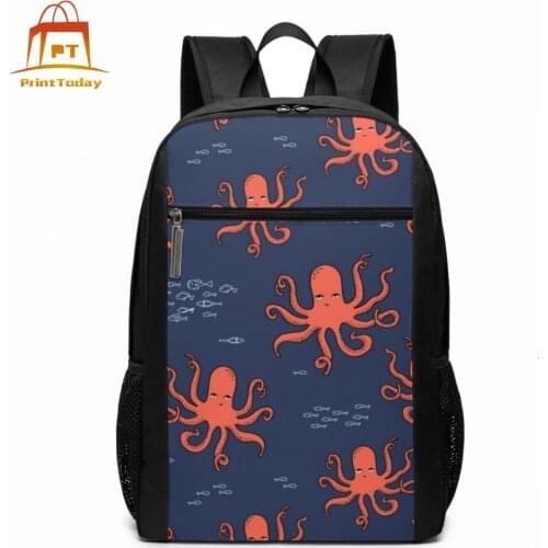 Octopus Backpack Octopus Backpacks Shopping High quality Bag Pattern Student Multi Purpose Trending Bags