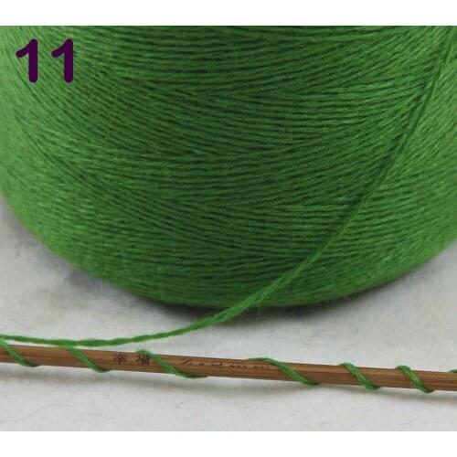 Sales 1X500g high quality 100% pure cashmere warm soft hand-woven tower yarn Green 262-5011