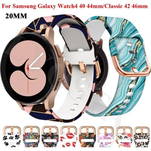 Replacement Smartwatch Wrist Strap For Samsung Galaxy Watch4 44 40mm Silicone Watchband Galaxy Watch 4 Classic 46 42mm Bracelet