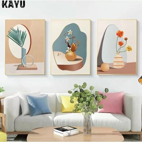 Modern flowers Canvas Painting Nordic Posters and Prints plants Wall Art Pictures for Living Room Bedroom Home Decoration