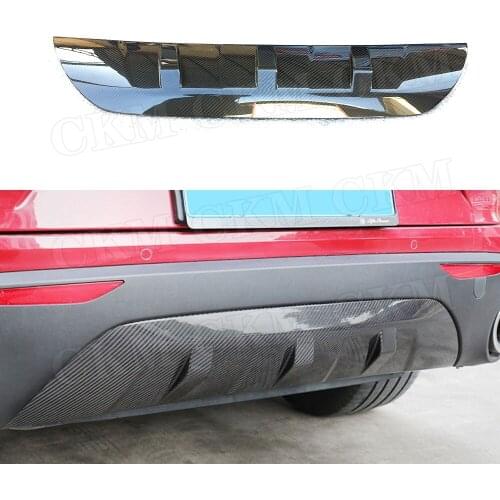 Dry Carbon Fiber/FRP Unpainted Material Rear Bumper Lip Diffuser For Alfa Romeo Stelvio B Style 2017 2018 2019