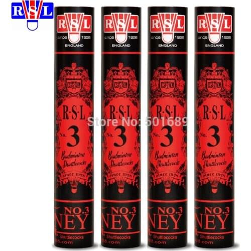 Original RSL shuttlecock RSL NO.3 badminton Shuttlecock top grade cigu duck feather shuttlecock for tournament free shipping