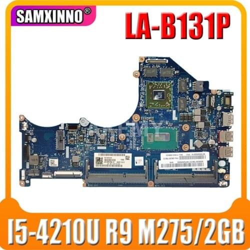 High quality ZIVY1 LA-B131P for Lenovo Ideapad Y40-70 Laptop Motherboard I5-4210U R9 M275X 2GB Fully Tested