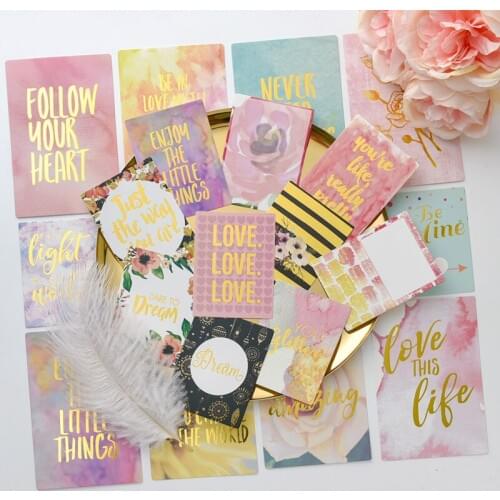 YPP CRAFT 20Pcs Acid Free Colorful Paper Pocket Cards for Scrapbooking DIY Projects/Photo Album/Card Making Crafts