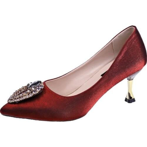Woman Pumps ol high-heeled shoes female the trend of high heels female shoes Sexy Concise Elegant High-heeled shoes U14-15