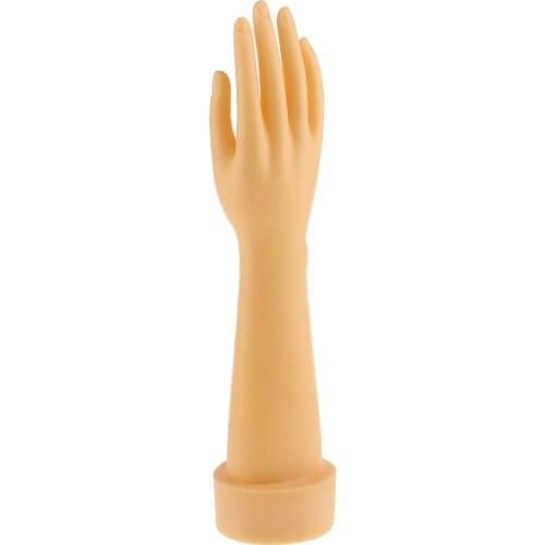 Female Right Mannequin Hand Watch Jewelry Bracelet Gloves Display Holder Stand White Skin