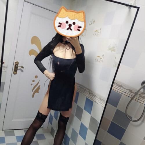 Womens Devil Cosplay Sexy Lingerie Lolita Lace Underwear Vintage Vampire Hollow Out Costumes Backless Dress Erotic Sleepwear Set