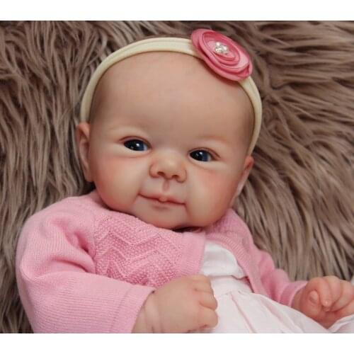 20 inch DIY Blank Reborn Baby Doll Parts newborn Juliette bebe Unpainted Unfinished Doll Parts Baby Unfinished Vinyl Kit