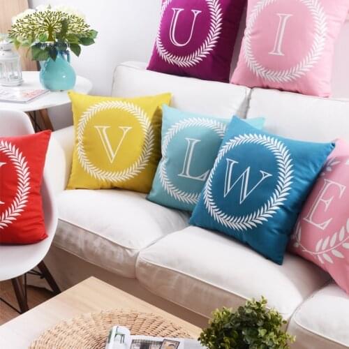 26 Letters Alphabet Pillow stylish simple Decorative Throw Pillows Creative Cozy Home Pillow Decoration wholesale