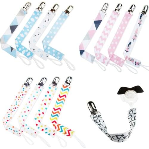 4PCS Baby Pacifier Clip Chain Dummy Holder For Nipples Children Pacifier Clips Pacifier Holder Adjustable Holder for Nipples